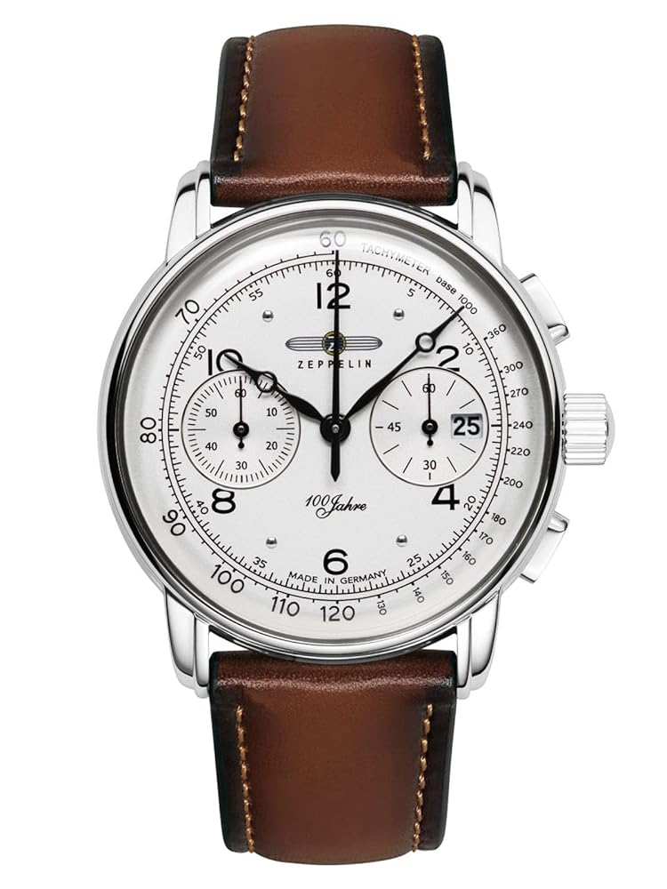 Zeppelin Leather 100 Years Ed. 1 Chronograph|Date|Small